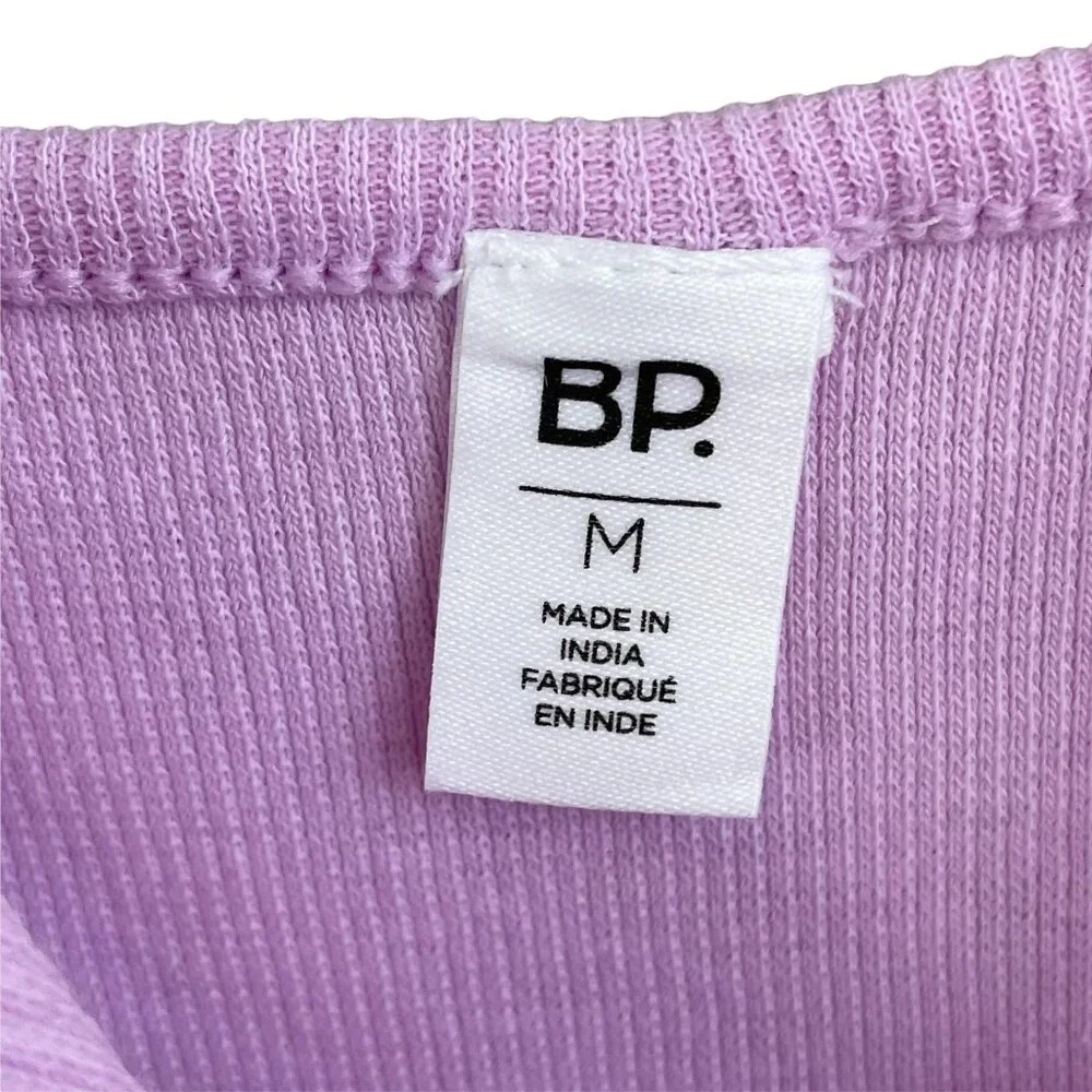 bp Nordstrom lavender pink bouquet v-neck ribbed thong tank top bodysuit medium - Picture 11 of 12